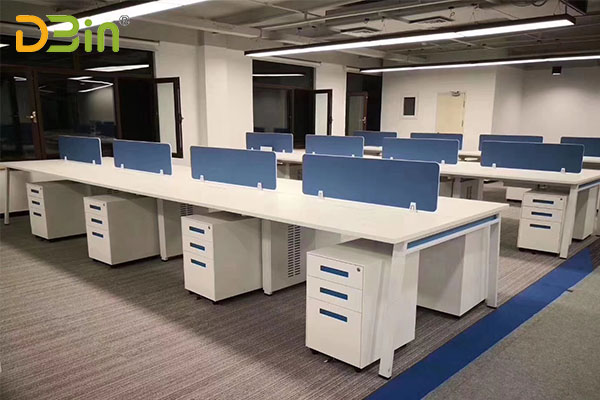 3抽藍(lán)色扣手活動柜